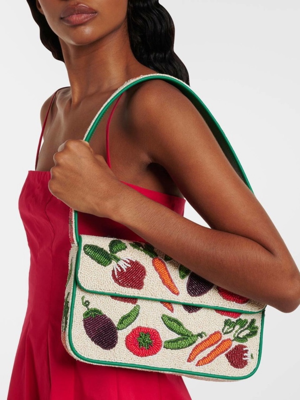 STAUD BEADED TOMMY BAG